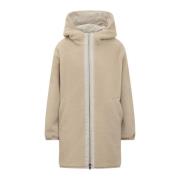 Woolrich Vändbar Teddy Parka Beige, Dam