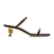 Bottega Veneta ‘Knot’ klack sandaler Black, Dam