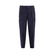 Brunello Cucinelli Slim-fit Trousers Blue, Herr