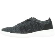 Clarks Stiliga Stickade Sneakers för Män Black, Herr