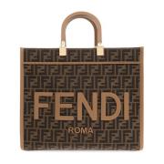 Fendi ‘Sunshine Medium’ shopper väska Brown, Dam