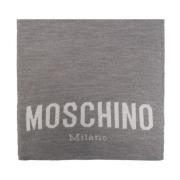 Moschino Grått Logoschal Gray, Dam