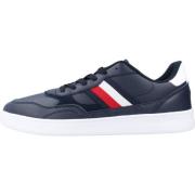 Tommy Hilfiger Retro Court Cupsole Läder Sneakers Blue, Herr