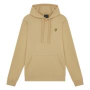 Lyle & Scott Casual Pullover Hoodie för Män Beige, Herr