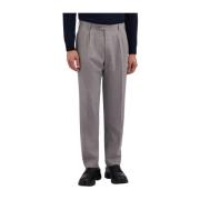 Brooks Brothers Ljusgrå stretchbyxor i virgin wool-blandning Gray, Her...