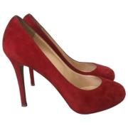 Christian Louboutin Pre-owned Pre-owned Mocka klackskor Red, Dam