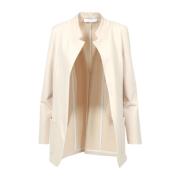 Kaos Beige Deconstructed Jacka med Framfickor Beige, Dam