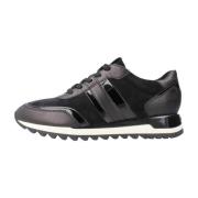 Geox Stiliga Avslappnade Sneakers för Kvinnor Black, Dam