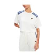 Ellesse Cropped T-shirt för Kvinnor White, Dam