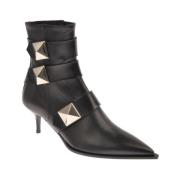 John Richmond Stilettklack Läder Bootie Black, Dam