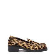 Stuart Weitzman Tidlös Loafer med Modern Design Brown, Dam