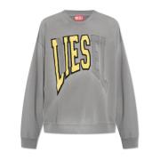 Diesel ‘S-Boxt-N6’ sweatshirt med logotyp Gray, Herr