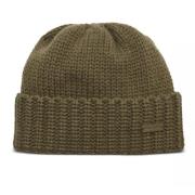 Saint Laurent Olivgrön Cashmere Beanie Green, Dam