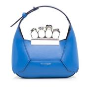 Alexander McQueen Pre-owned Pre-owned Läder handvskor Blue, Dam