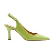 Cristian Daniel Rosewood Peep Toe Klackar Green, Dam