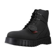 Kickers Lace-up Boots Black, Dam