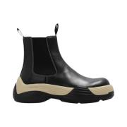 Lanvin Chelsea boots med logotyp Black, Herr