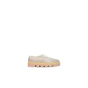 Msgm Puffade sneakers Beige, Dam