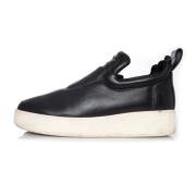 Celine Vintage Pre-owned leather slip on sneakers Black, Dam