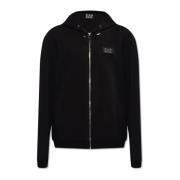 Emporio Armani EA7 Hoodie med logotyp Black, Herr