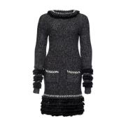 Chanel Vintage Pre-owned dress Black, Dam