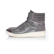 Stella McCartney Pre-owned Pre-owned Tyg sneakers Gray, Dam