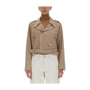 Arma Joy Jacka med Dragkedja Beige, Dam