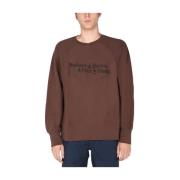 Engineered Garments Tryckt tröja Brown, Herr