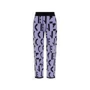 Kenzo Logo Mönstrade Joggingbyxor Purple, Dam