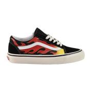 Vans Bekväma Bomulls Sneakers för Kvinnor Black, Dam