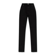 Victoria Beckham Jeans med raka ben Black, Dam