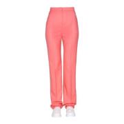 Alexander McQueen Straight Trousers Pink, Dam