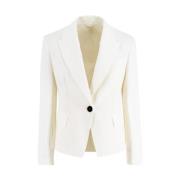 Brunello Cucinelli Klisk Couture Bomull Interlock Jacka Beige, Dam