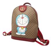 Gucci Vintage Pre-owned Tyg ryggsckar Beige, Dam