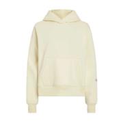 Calvin Klein Back Bold Hoodie Beige, Dam