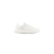 Emporio Armani Sneakers i mesh och mocka White, Unisex