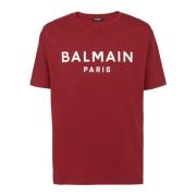 Balmain Paris T-shirt Red, Herr