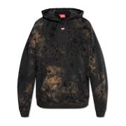 Diesel ‘S-Boxt-Hood’ hoodie med logotyp Black, Herr