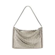 Paco Rabanne Pixel Tube Liten Axelremsväska - Silver Gray, Dam