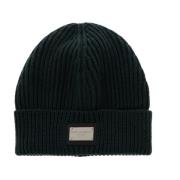 Dolce & Gabbana Beanie med logopatch Green, Herr