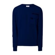 Dondup Round-neck Knitwear Blue, Herr