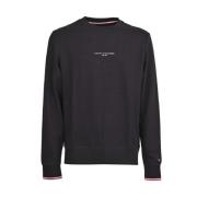 Tommy Hilfiger Herr Logo Sweatshirt Blue, Herr