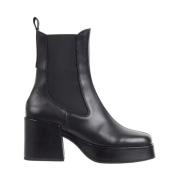 Tommy Jeans Chunky Svarta Ankelboots Black, Dam