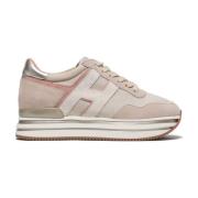 Hogan Beige Platform Sneakers Beige, Dam