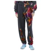 Aries Track Pants med Grafiskt Motiv Gray, Dam