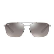 Ray-Ban Fyrkantiga polariserade solglasögon Rb3715M F0845J Black, Unis...