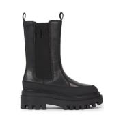 Calvin Klein Jeans Svarta Flatform Chelsea Ankelboots Black, Dam