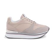 19v69 Italia Beige Syntetisk Läder Sneaker Beige, Dam