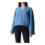 Dorothee Schumacher Mysig Komfort Cardigan i Kornblå Blue, Dam