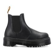 Dr. Martens Svarta veganska plattform chelsea-stövlar Black, Herr